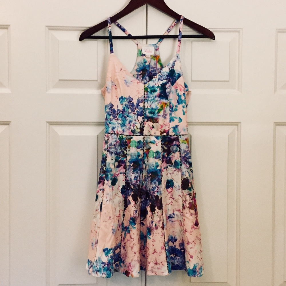 Parker Floral Watercolor Dress XS